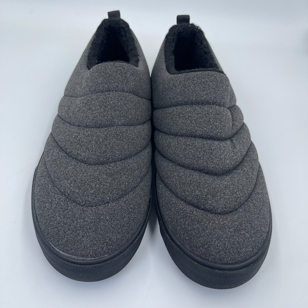 Hurley Arlo Puff Men's Size 10M Charcoal Slip On Fleece Lined Puffer Shoes